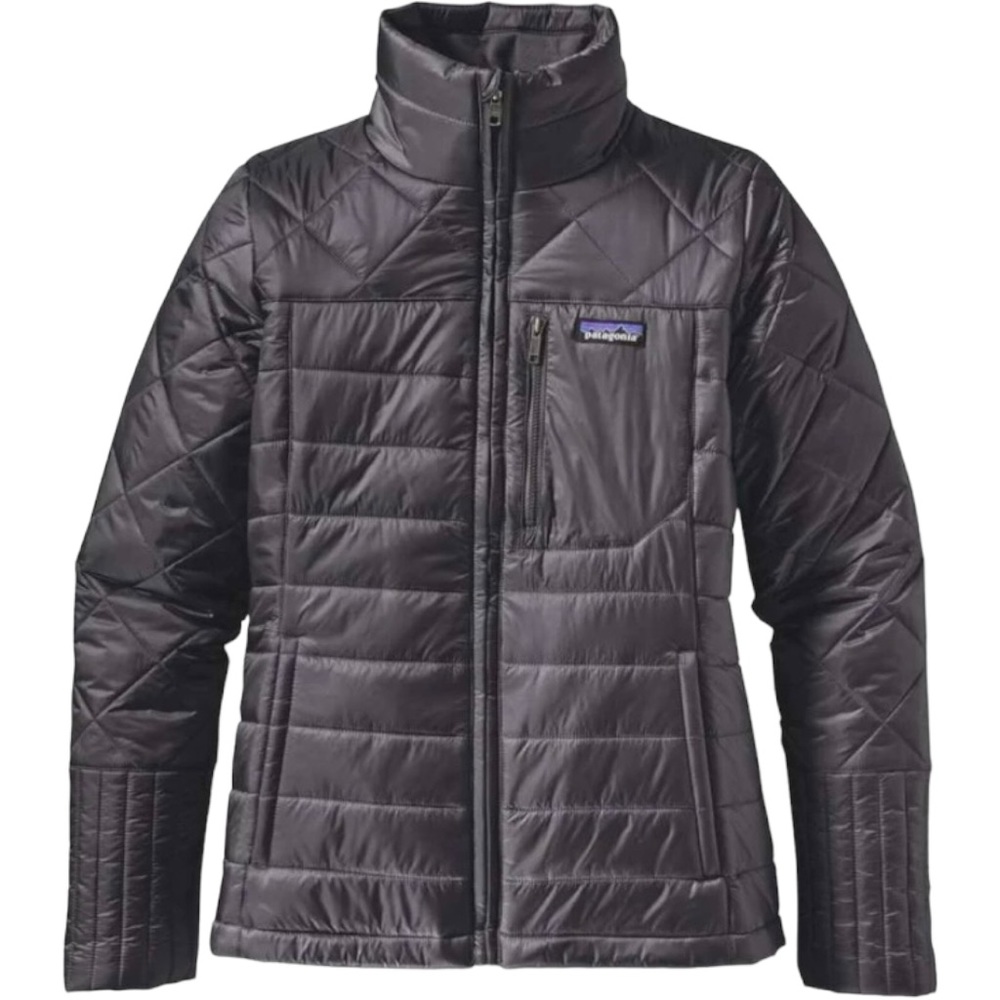 Patagonia Women's Quilted Puffer Jacket in Dark Gray